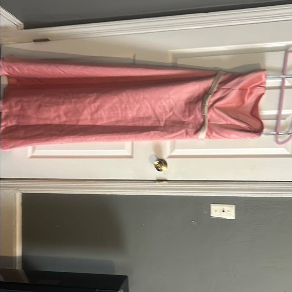 Alfred Angelo Pink Strapless Dress